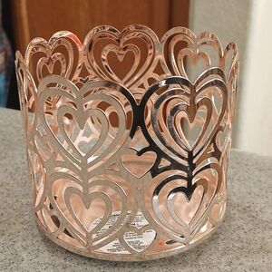 Bath & Body Works Heart Cutout Candle Holder